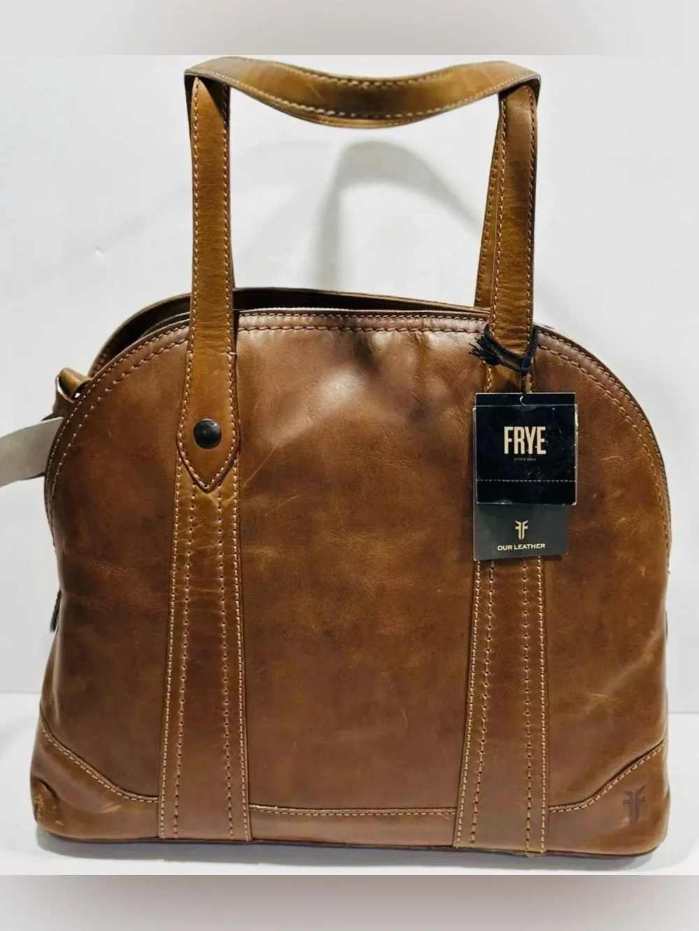 Frye structured leather